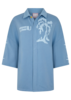 CIAO CIAO Palm Bungalow Shirt - Blue - Thumbnail 5