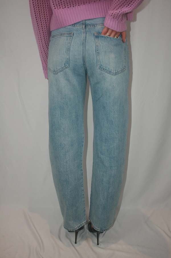 Pistola Lexi Mid Rise Bowed Straight Jean