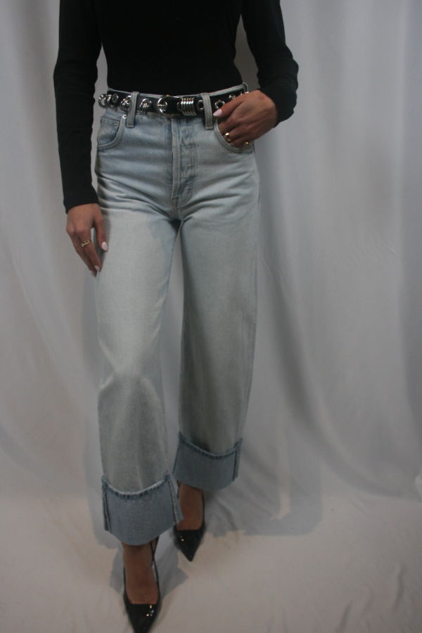 Pistola Ryder High Rise Cuffed Straight Jean