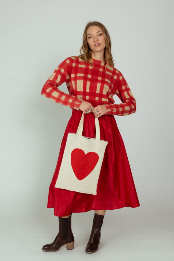 Hansel from Basel Love Tote Bag - Red