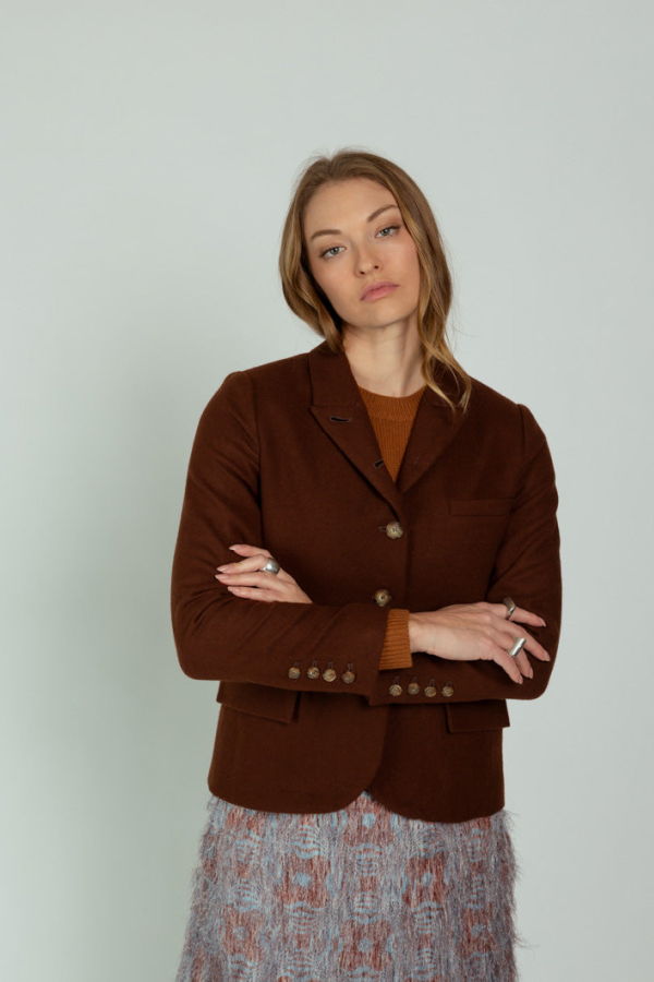 Mona Thalheimer Marlene Blazer - Brown