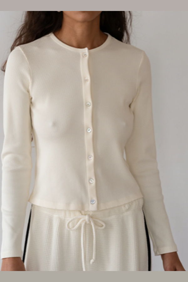 Donni. The Rib Cardi Cardigan