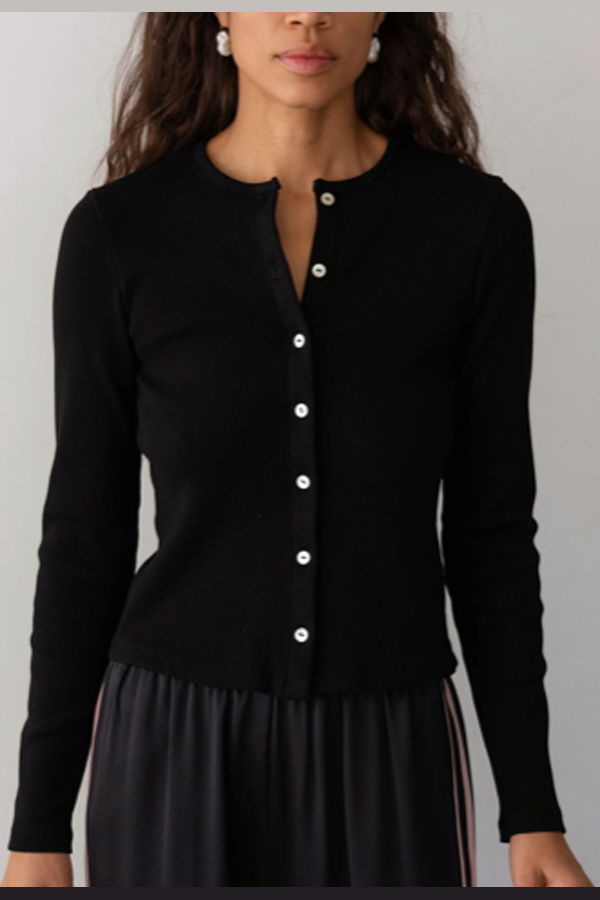 Donni. The Rib Cardi Cardigan