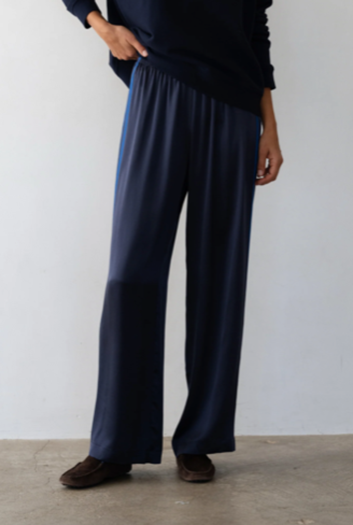 Donni. The Silk Stripe Simple Pant - Image 2 of 3