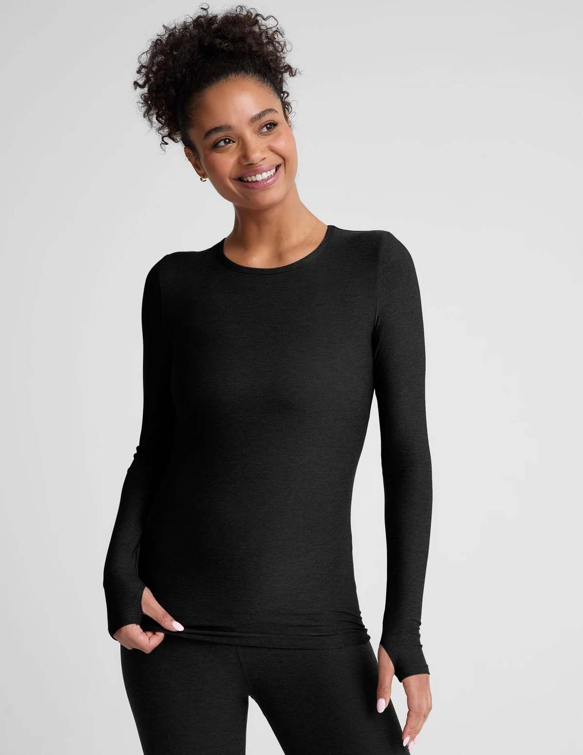 Beyond Yoga Classic Crew Pullover Top - Darkest Night - Image 2 of 2