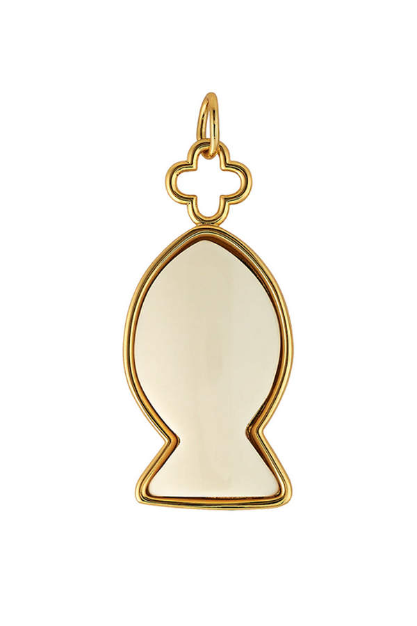 Asha Ivory Fish Pendant