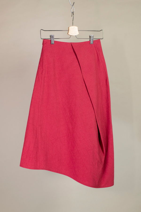 Wanze Pleated Drape Skirt