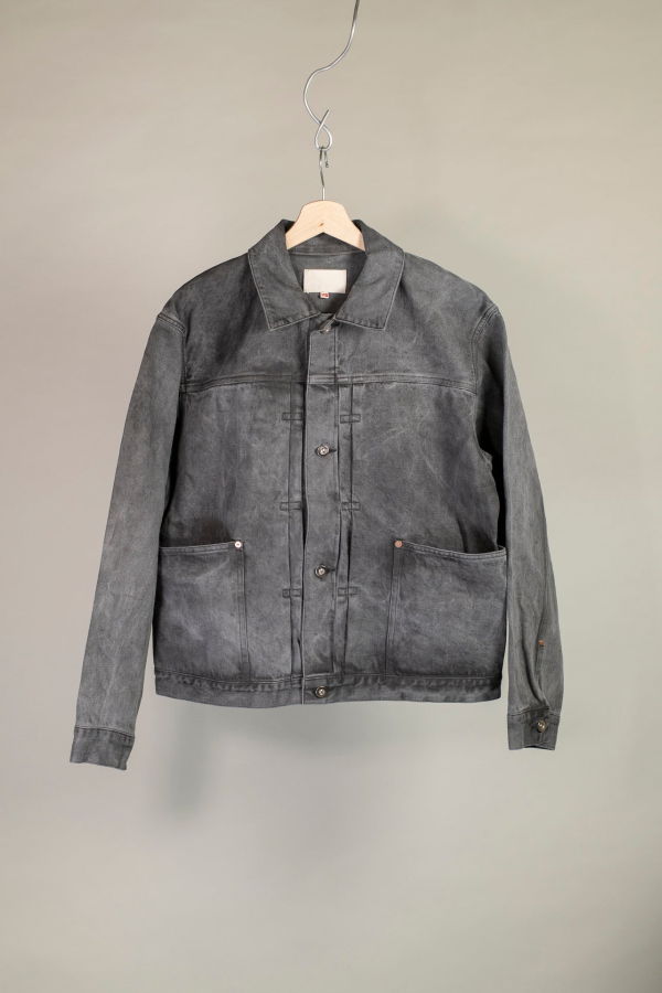 Yoko Sakamoto Pleats Blouse - Sumi Ink/Chestnut