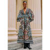 Farm Rio Balamana Deep V-Neck Maxi Dress - Multicolor - Thumbnail 1