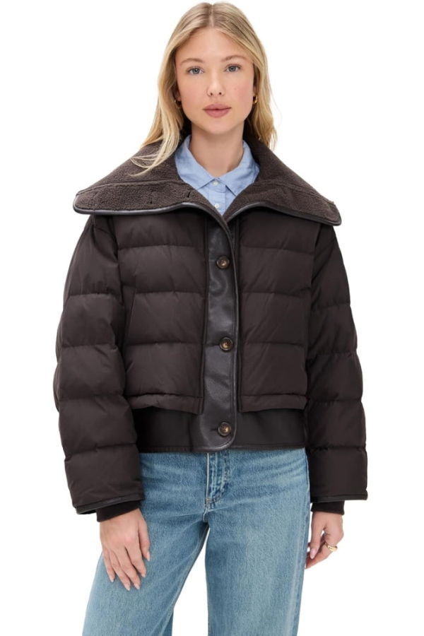 Rag & Bone Gloria Puffer Jacket - Brown