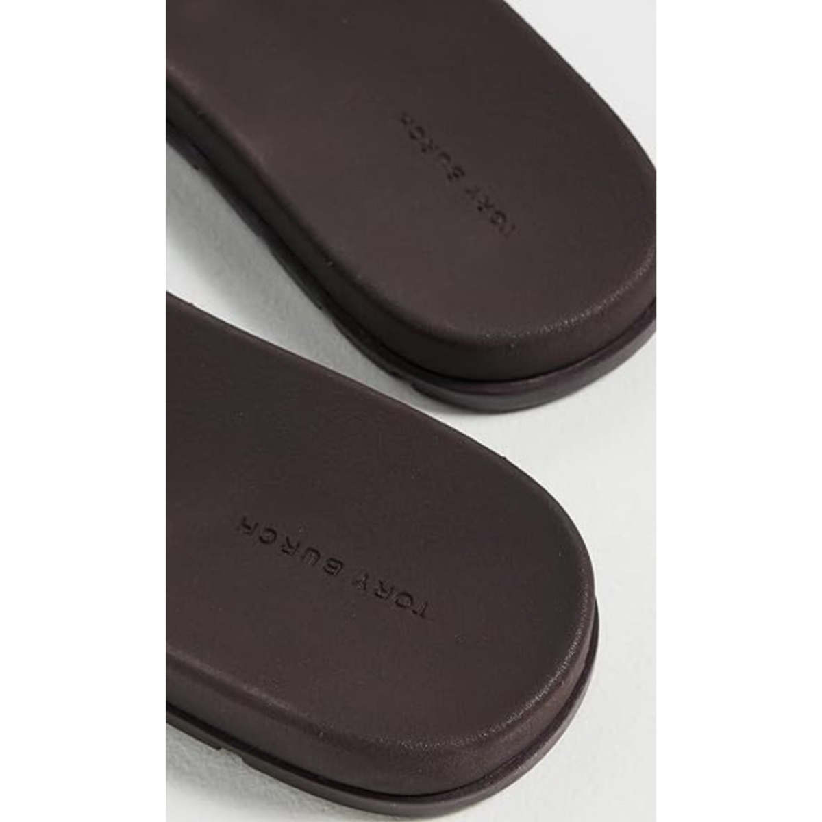 Tory Burch Buckle Slides - Dark Cocoa - Image 2 of 2
