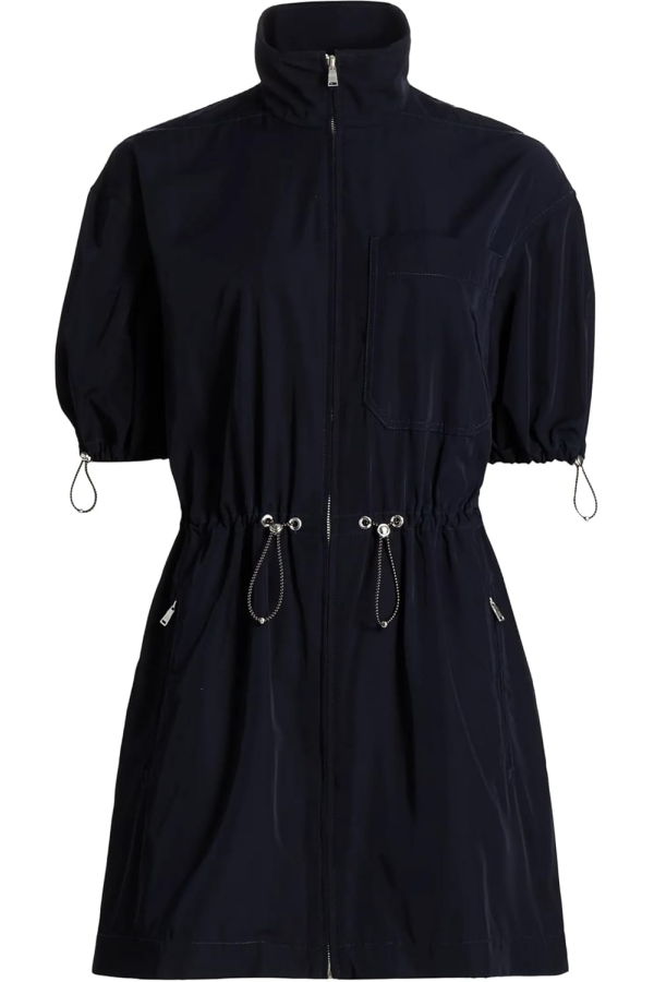 Veronica Beard Akerman Zip-Front Mini Dress - Navy