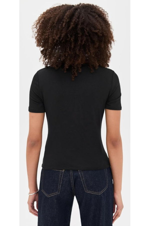 Veronica Beard Benedict Short Sleeve Tee - Black