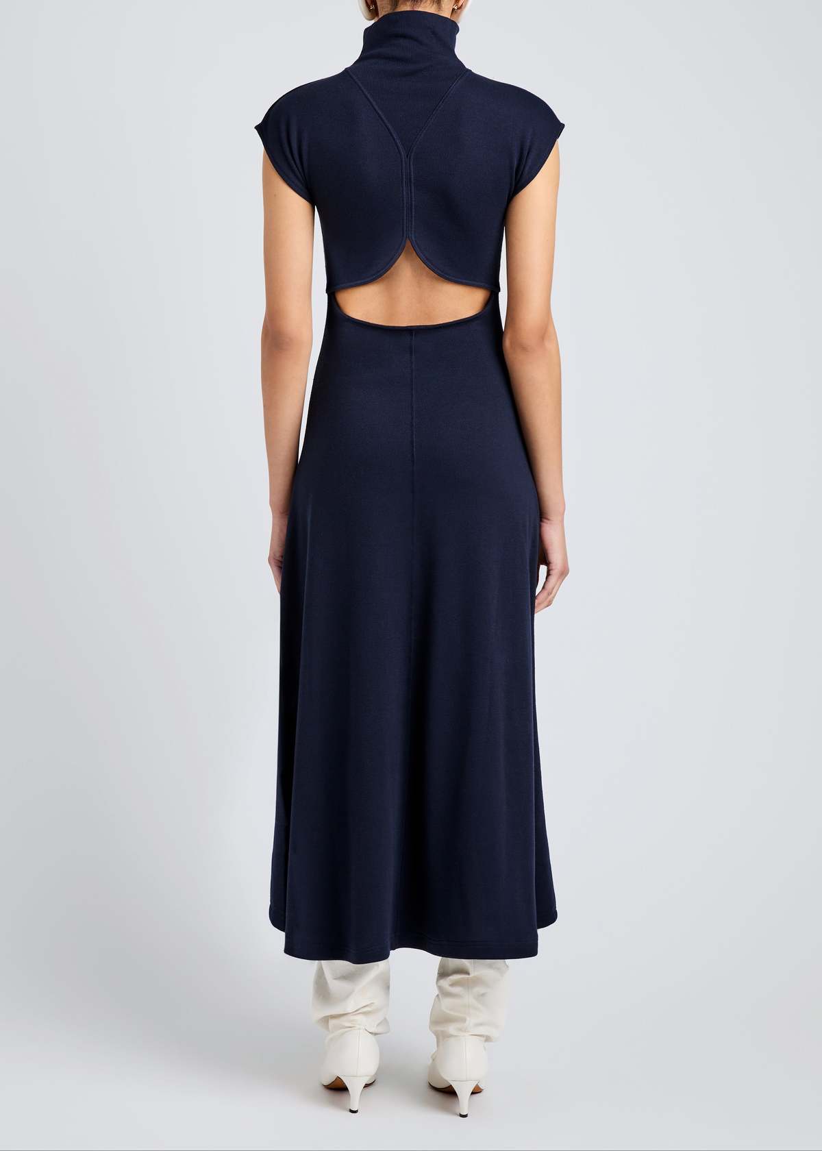 Proenza Schouler Brea Dress - Navy - Image 4 of 7