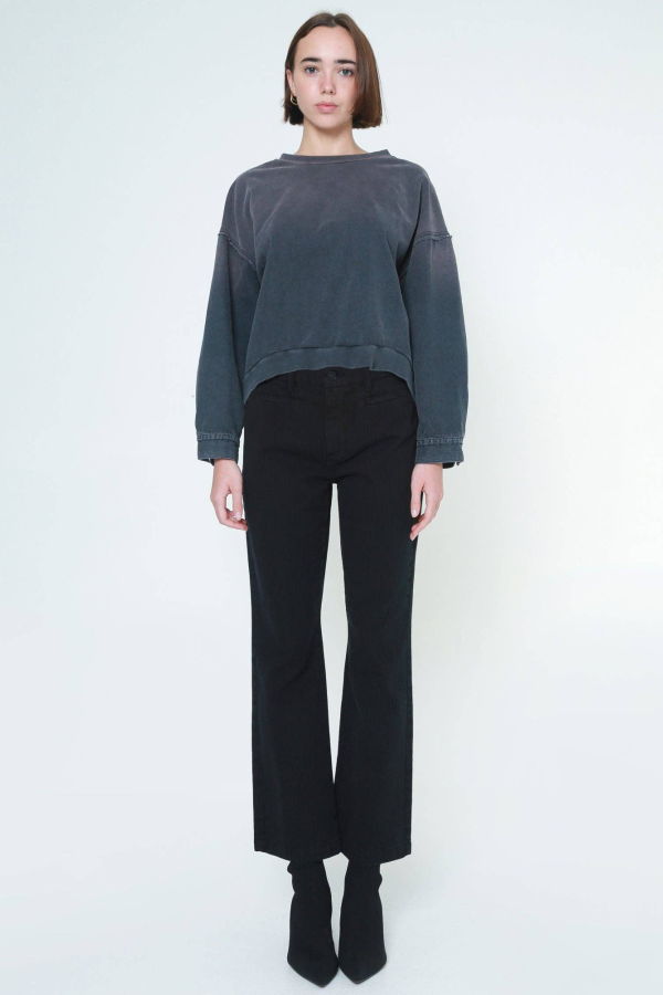 Noend Denim Jenna Relaxed Regular Fit Striped Jean: Mono Jeans