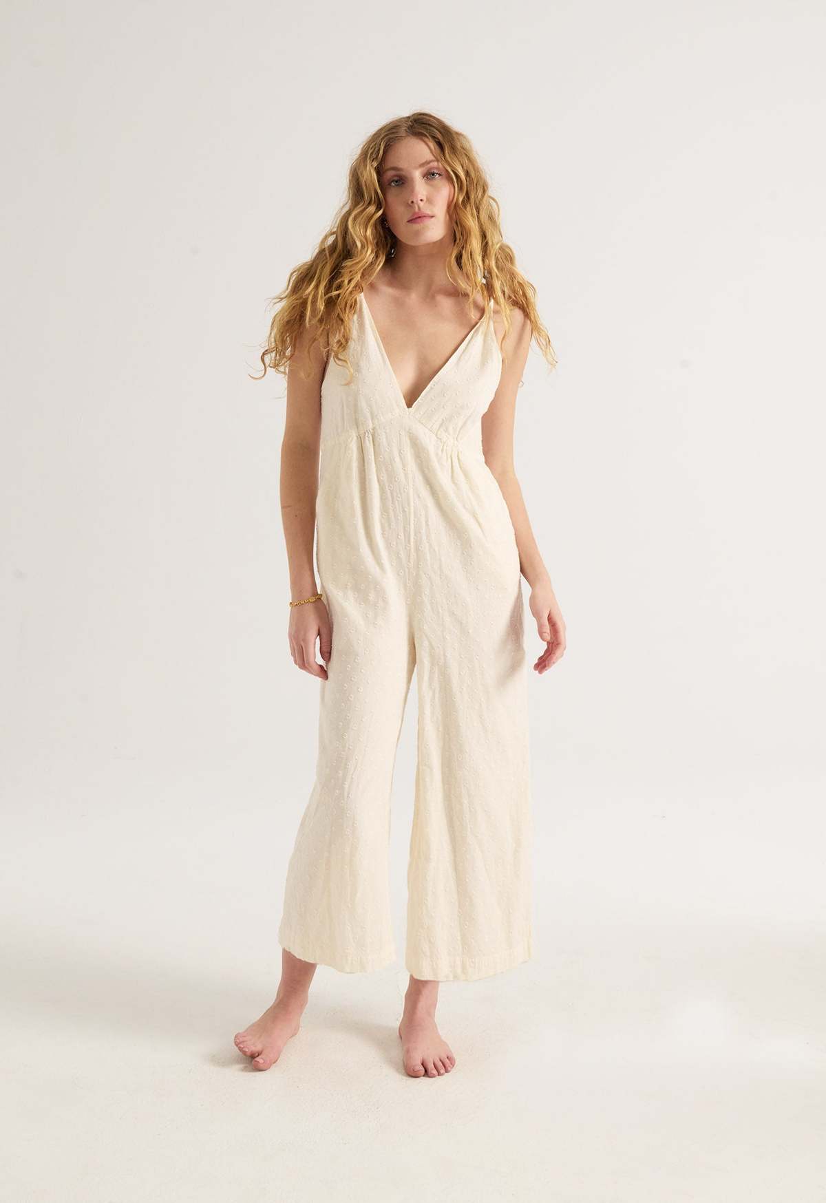 Loup Charmant Lookout Jumpsuit - Natural Swiss Ellipse - Image 1 of 4