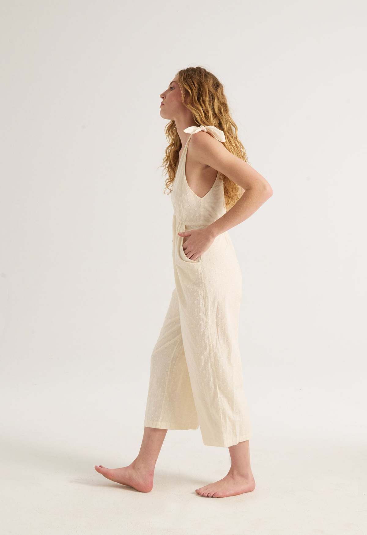 Loup Charmant Lookout Jumpsuit - Natural Swiss Ellipse - Image 4 of 4
