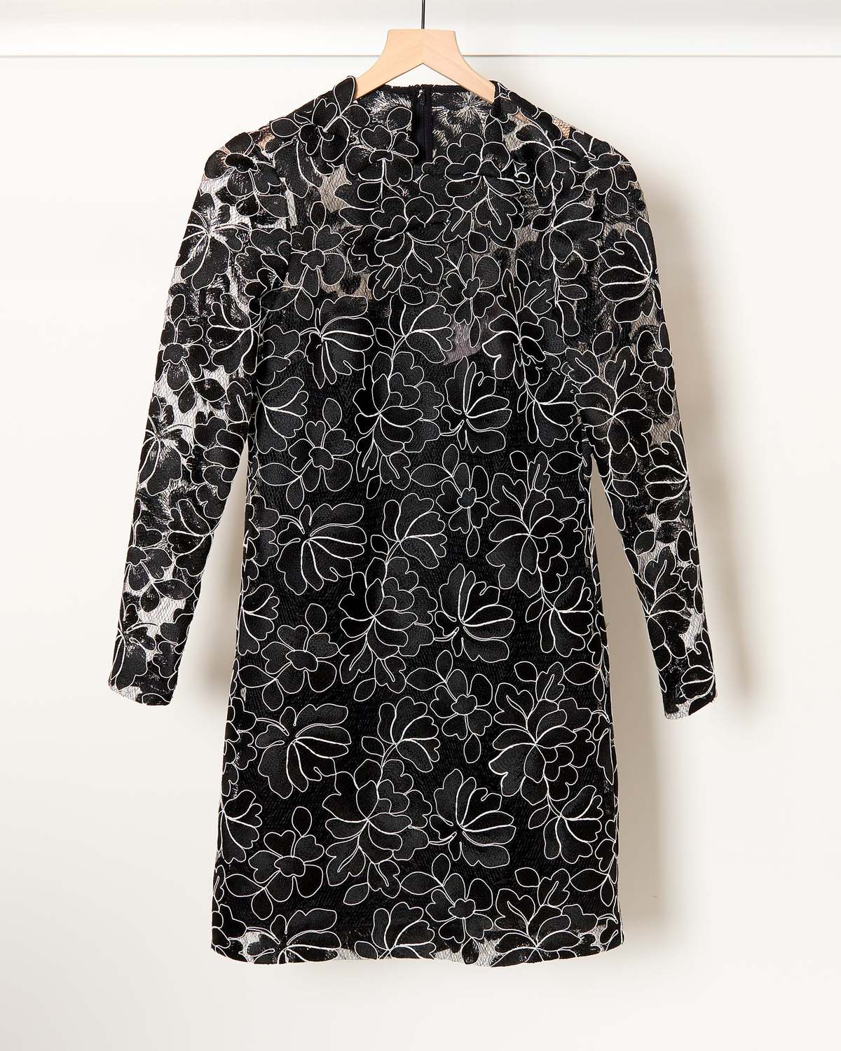 Lela Rose Holly Dress - Black/Ivory - Image 1 of 3