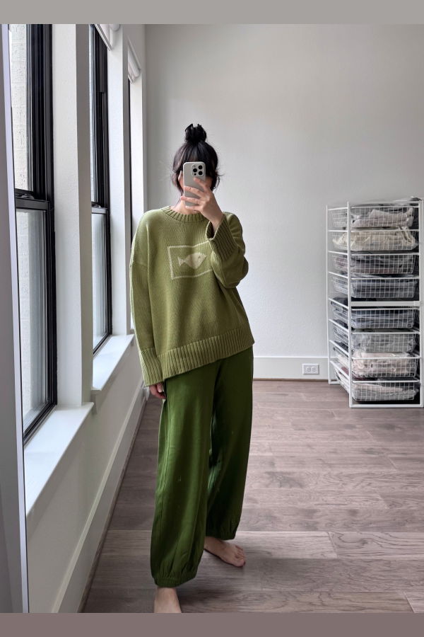 Le Bon Shoppe Balloon Pants - Collard Green