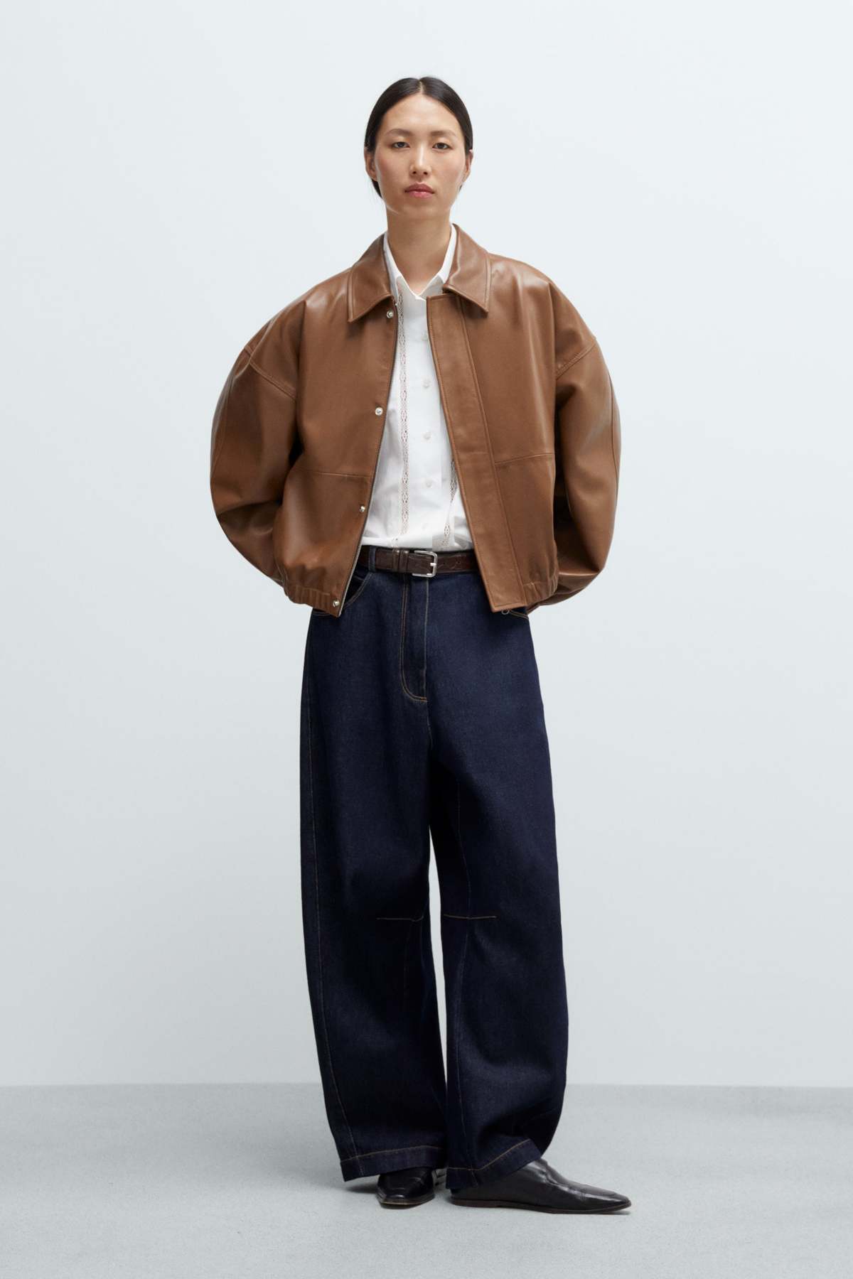 Cordera Curved Baggy Jeans - Image 1 of 5