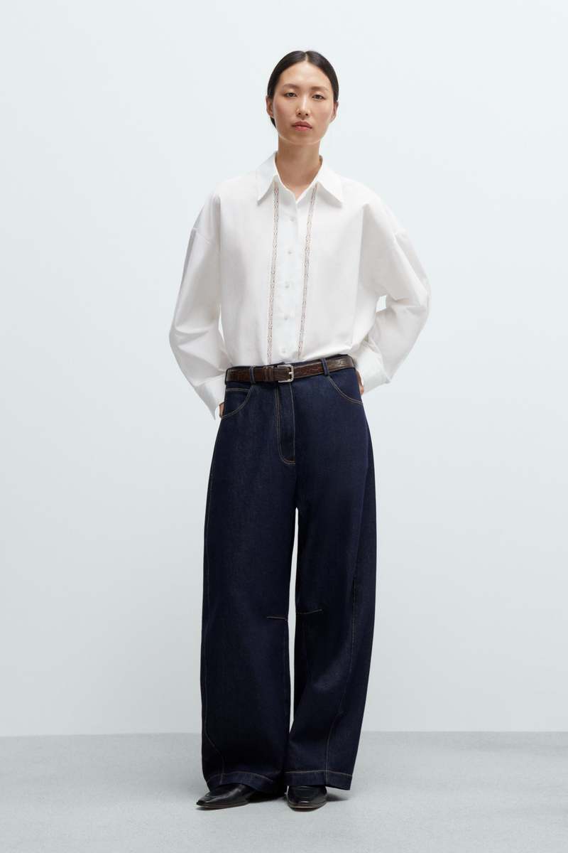 Cordera Curved Baggy Jeans