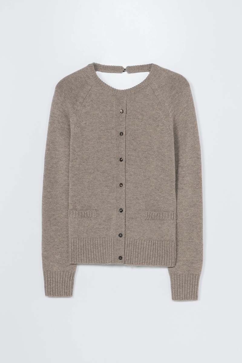 Cordera Merino Wool Open Back Cardigan
