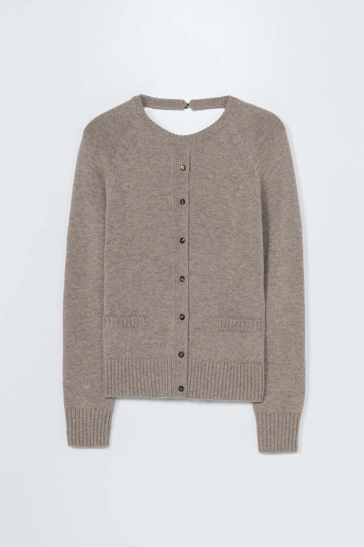 Cordera Merino Wool Open Back Cardigan - Image 4 of 4