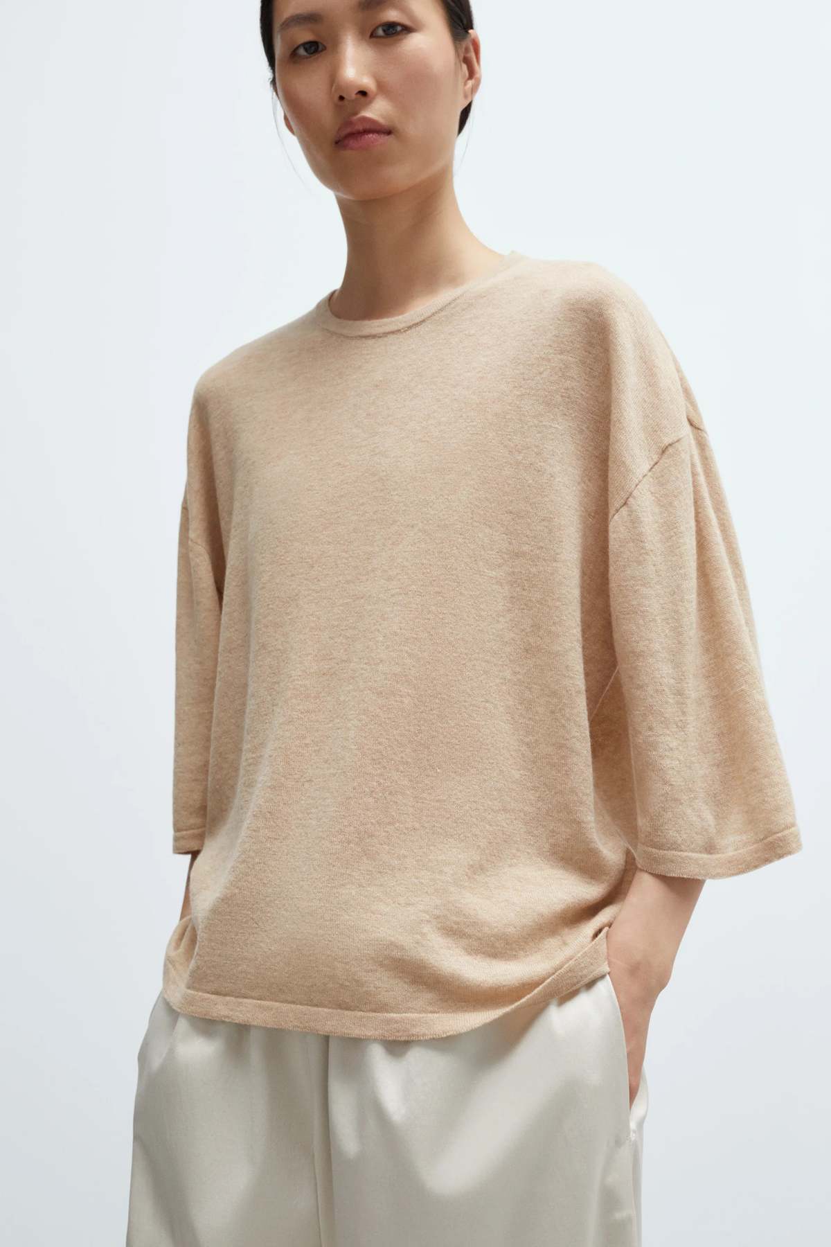 Cordera Merino Wool Oversized Shirt Top - Image 1 of 4