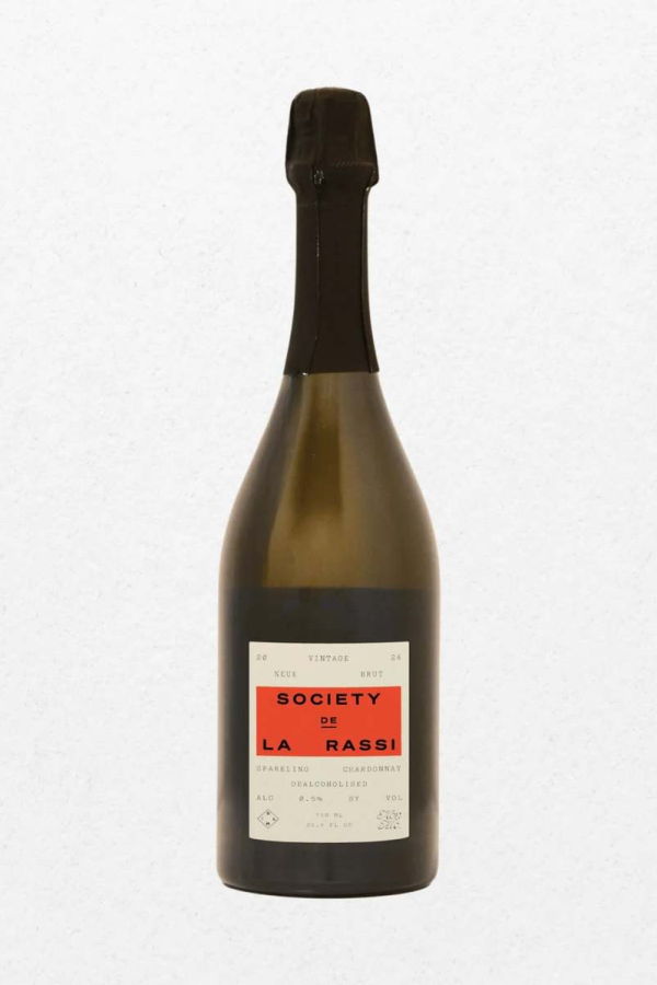 Society De La Rassi Neue Brut Sparkling Non Alcoholic Chardonnay Wine