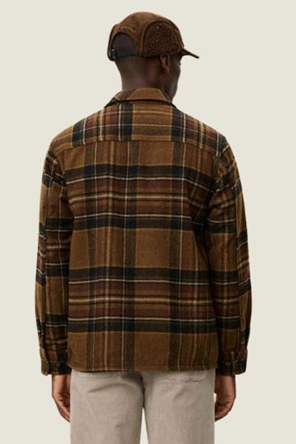 LES DEUX Kaleb Check Wool Overshirt