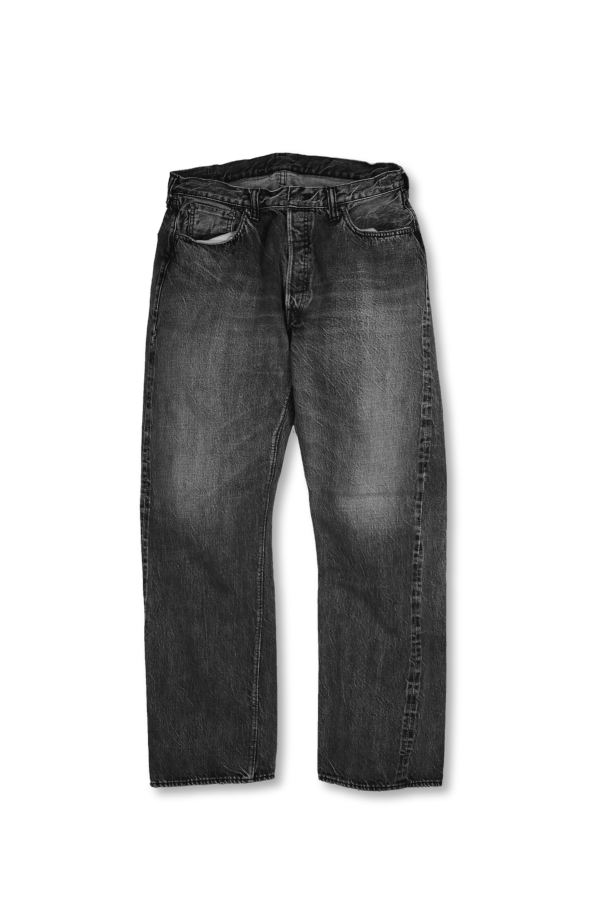 Fullcount 0105BKHW Wide Denim Dartford Jeans - Black