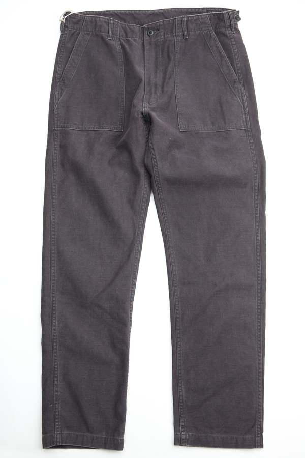 Orslow Slim Fit Fatigue Pants - Black Stone Orslow Slim Fit Fatigue Pants - Black Stone