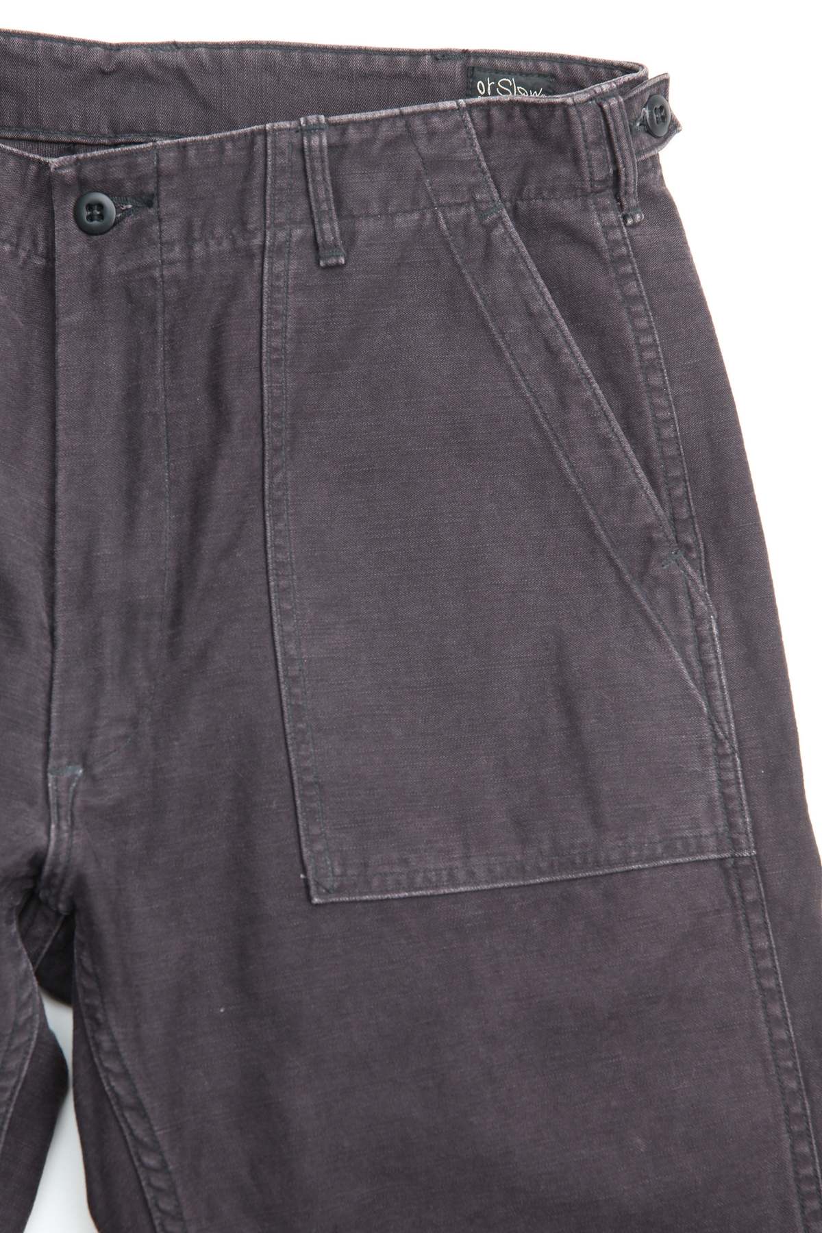 Orslow Slim Fit Fatigue Pants - Black Stone - Image 3 of 10