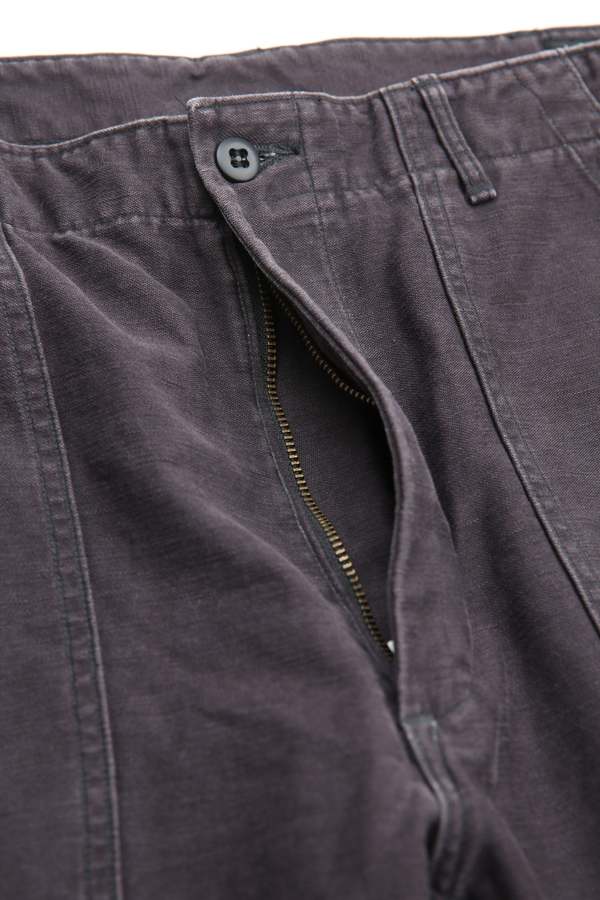 Orslow Slim Fit Fatigue Pants - Black Stone