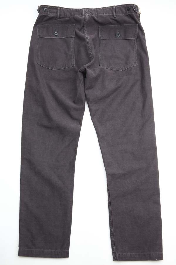 Orslow Slim Fit Fatigue Pants - Black Stone