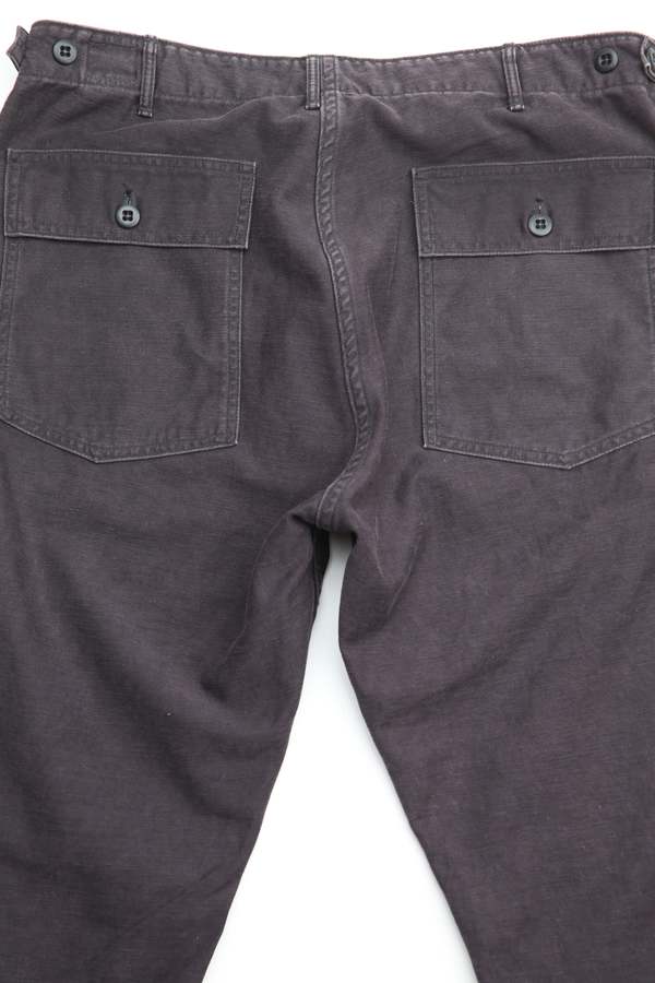 Orslow Slim Fit Fatigue Pants - Black Stone