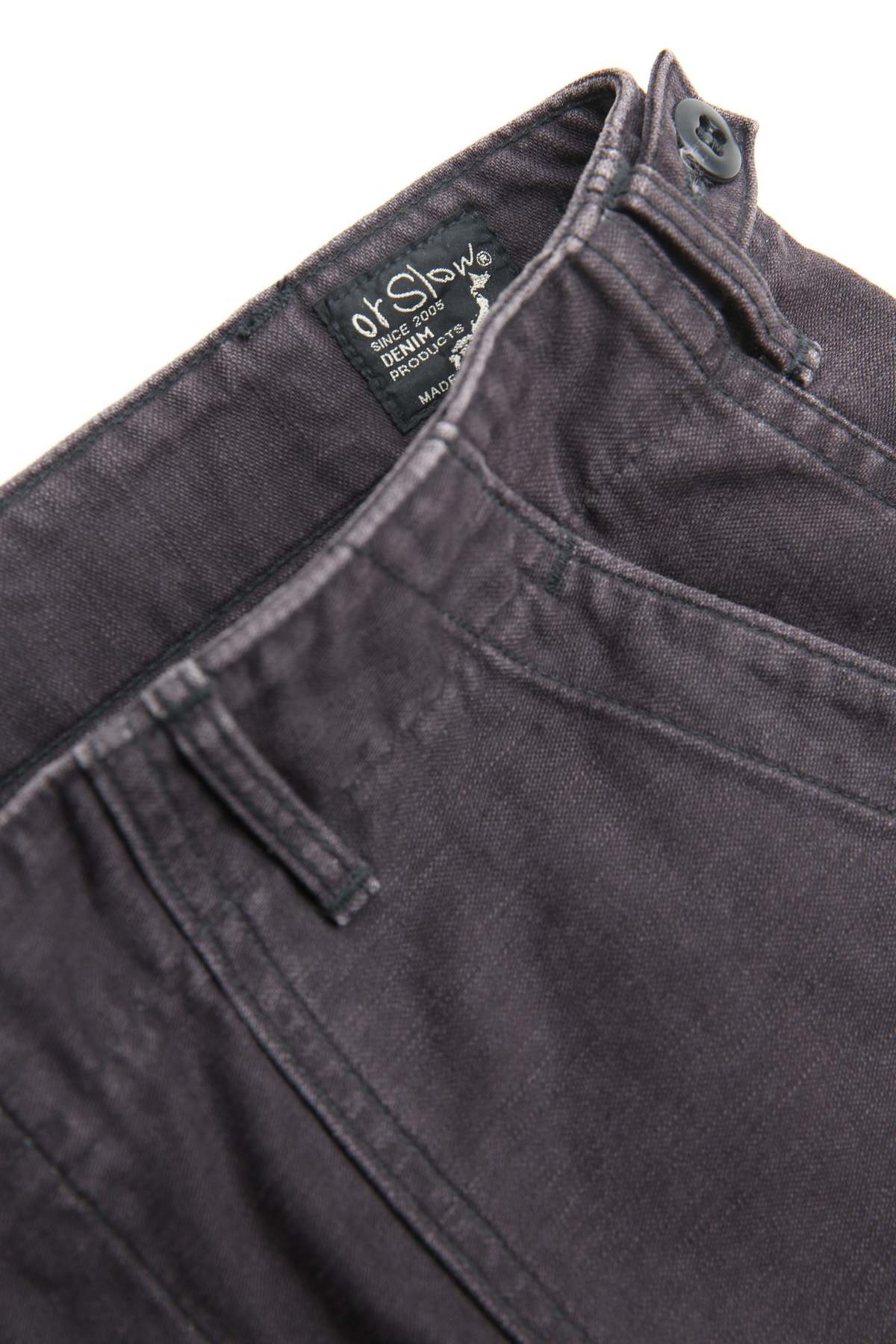 Orslow Slim Fit Fatigue Pants - Black Stone - Image 10 of 10