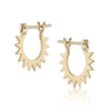 EMBLM Fine Jewelry Baby Spur Hoop Earrings - Gold - Thumbnail 1