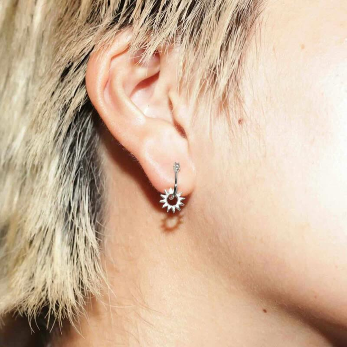 EMBLM Fine Jewelry Mini Spur Earring - Silver - Image 1 of 2