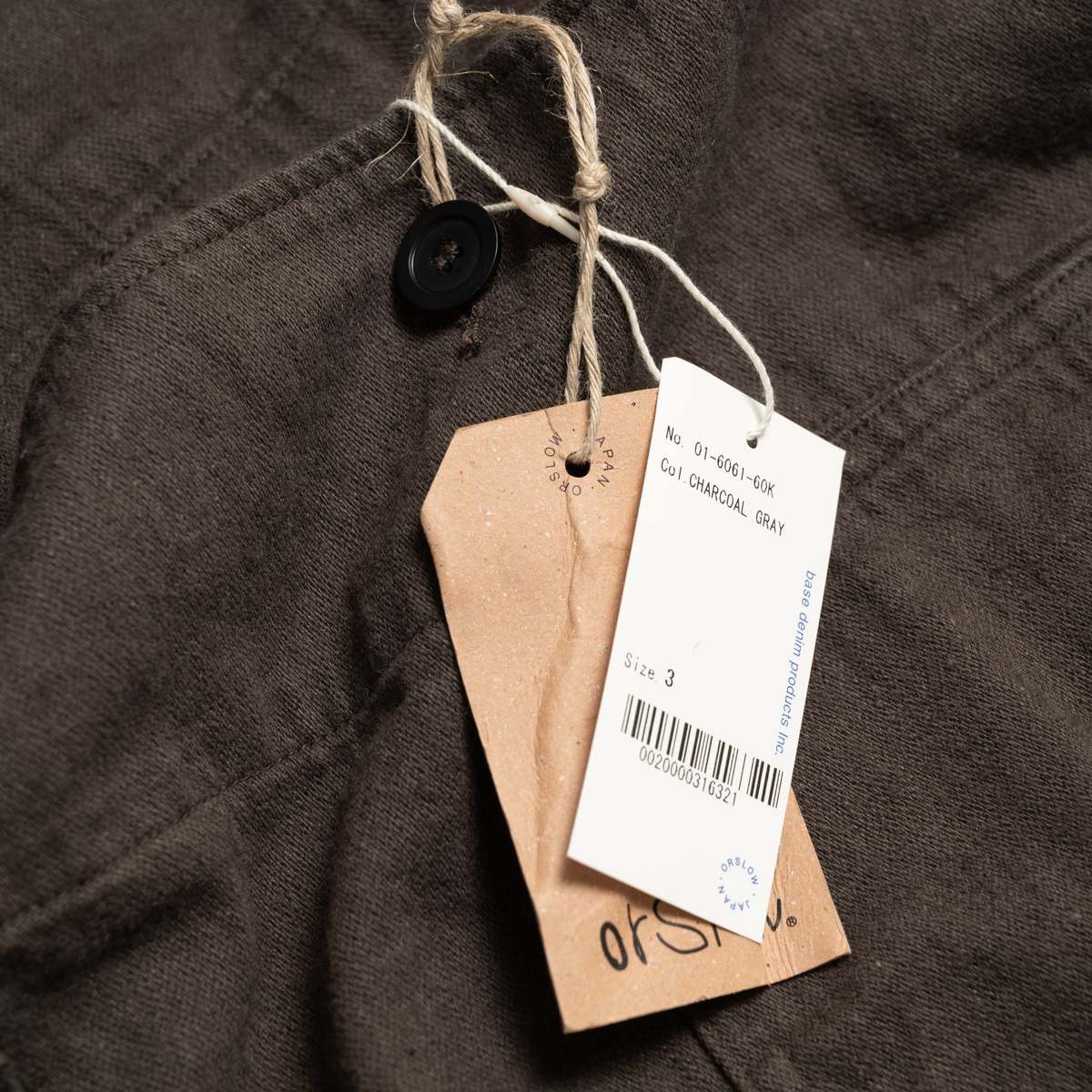 Orslow CL Moleskin Relax Fit Simple Work Jacket - Image 10 of 11