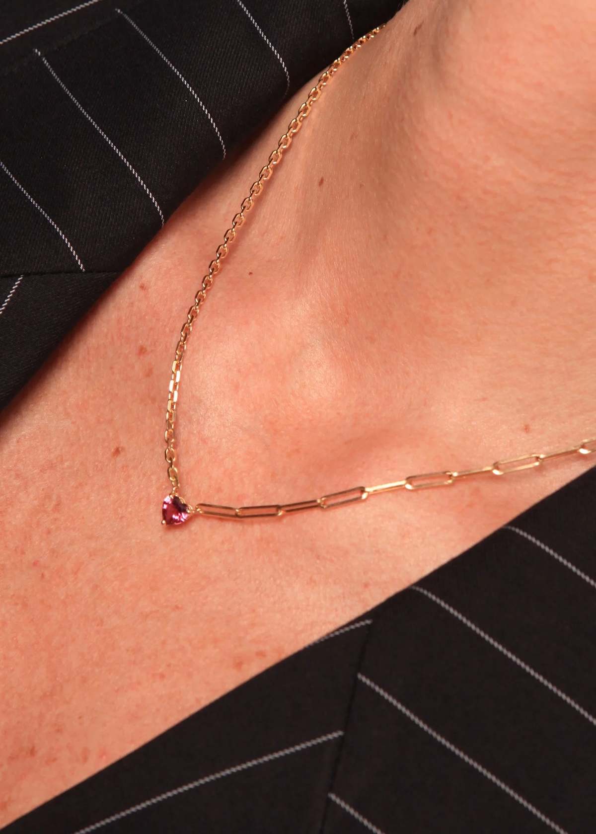 yvonne leon Maxi Collier Solitaire Coeur Necklace - Image 2 of 4