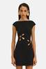 Cult Gaia Yudi Dress - Black - Thumbnail 3