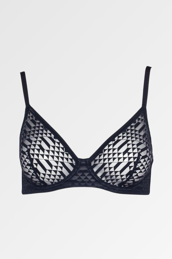 Huit Garconne Underwire Bra - Black