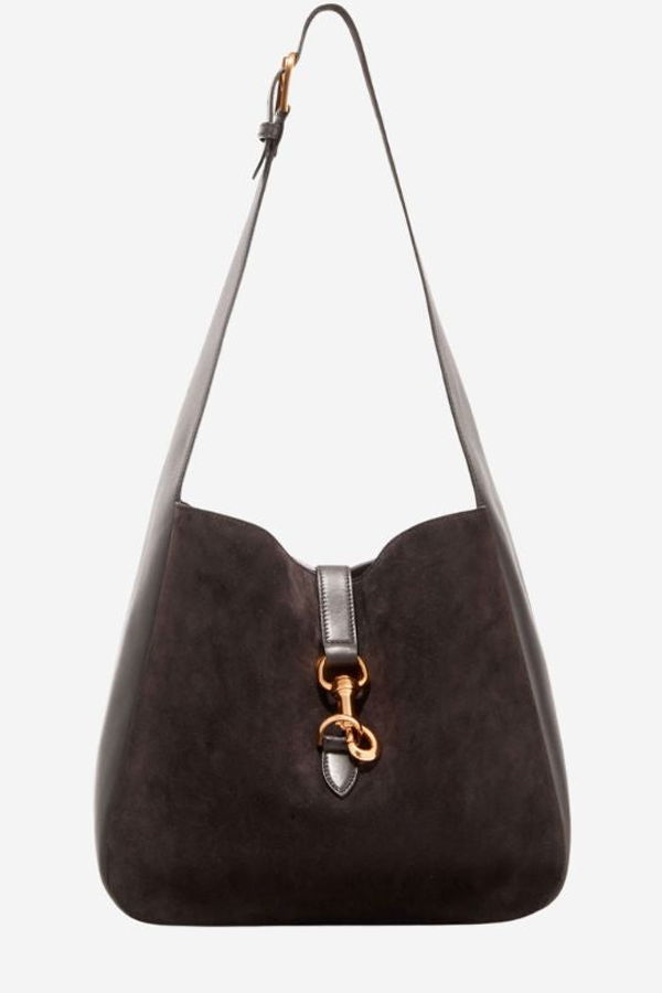 Nili Lotan Anita Suede Shoulder Bag