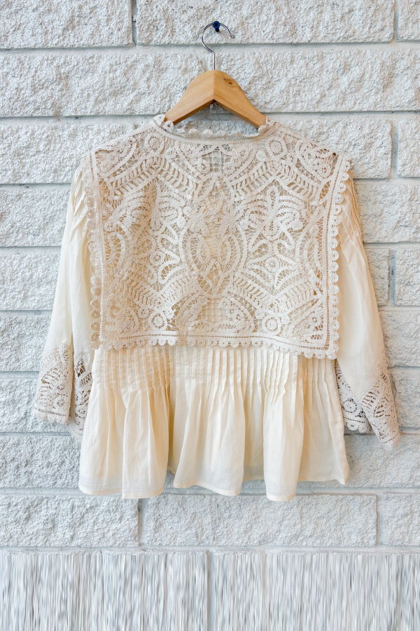 Sea NY Adelina S/S Top - Cream