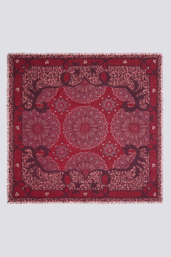 Hayley Menzies Dalton Cashmere Wool Scarf - Red