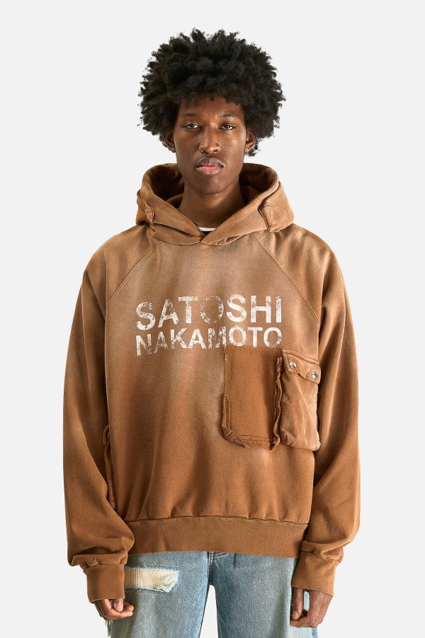 Satoshi Nakamsoto Cargo Hoodie