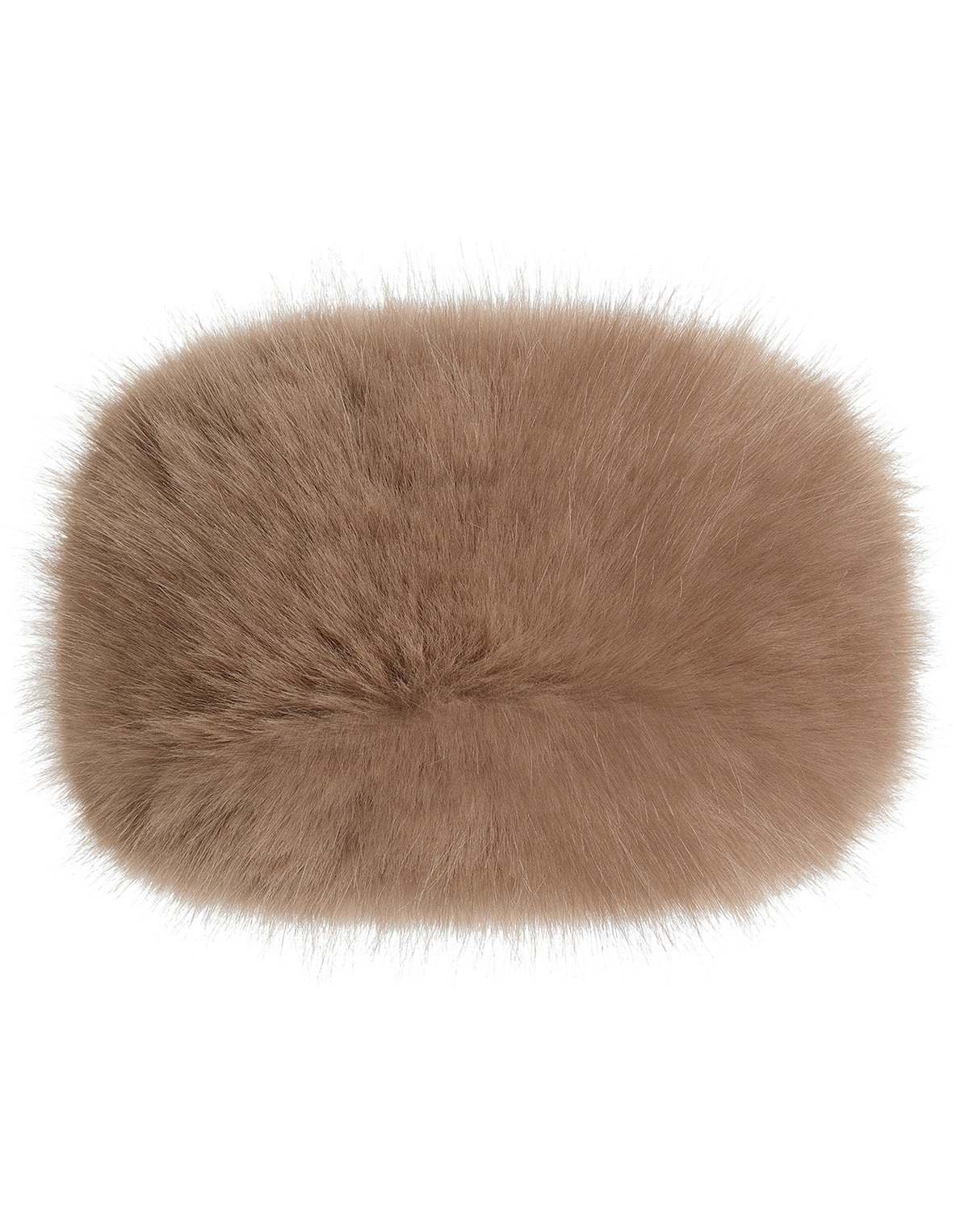 Cynthia Rowley Faux Fur Headband - Camel - Image 1 of 2