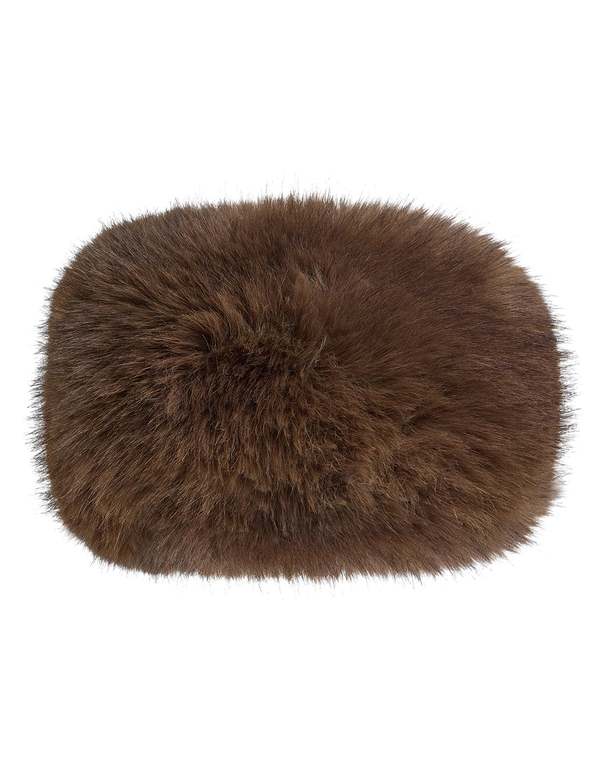 Cynthia Rowley Faux Fur Headband - Brown
