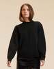 Cynthia Rowley Metallic Knit Crewneck Sweater - Black - Thumbnail 3